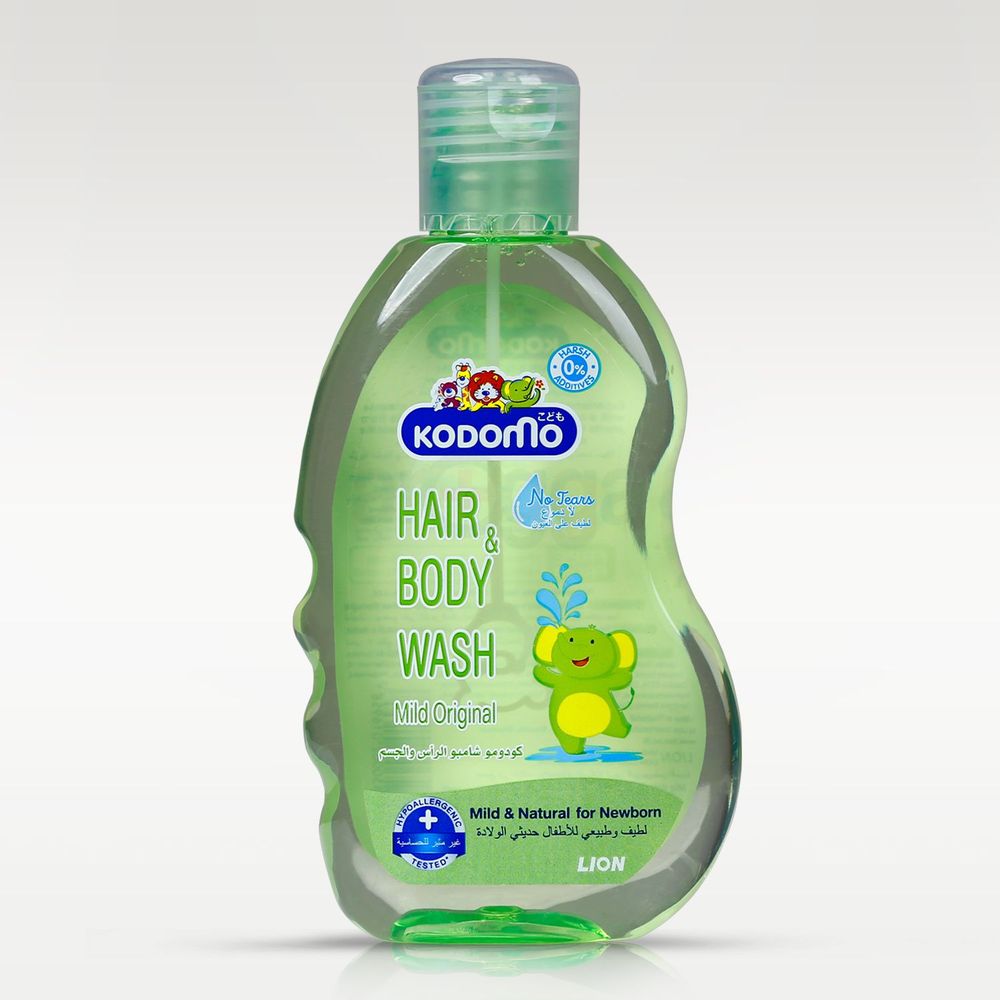 Kodomo Hair & Body Wash mild Original for Newborns  