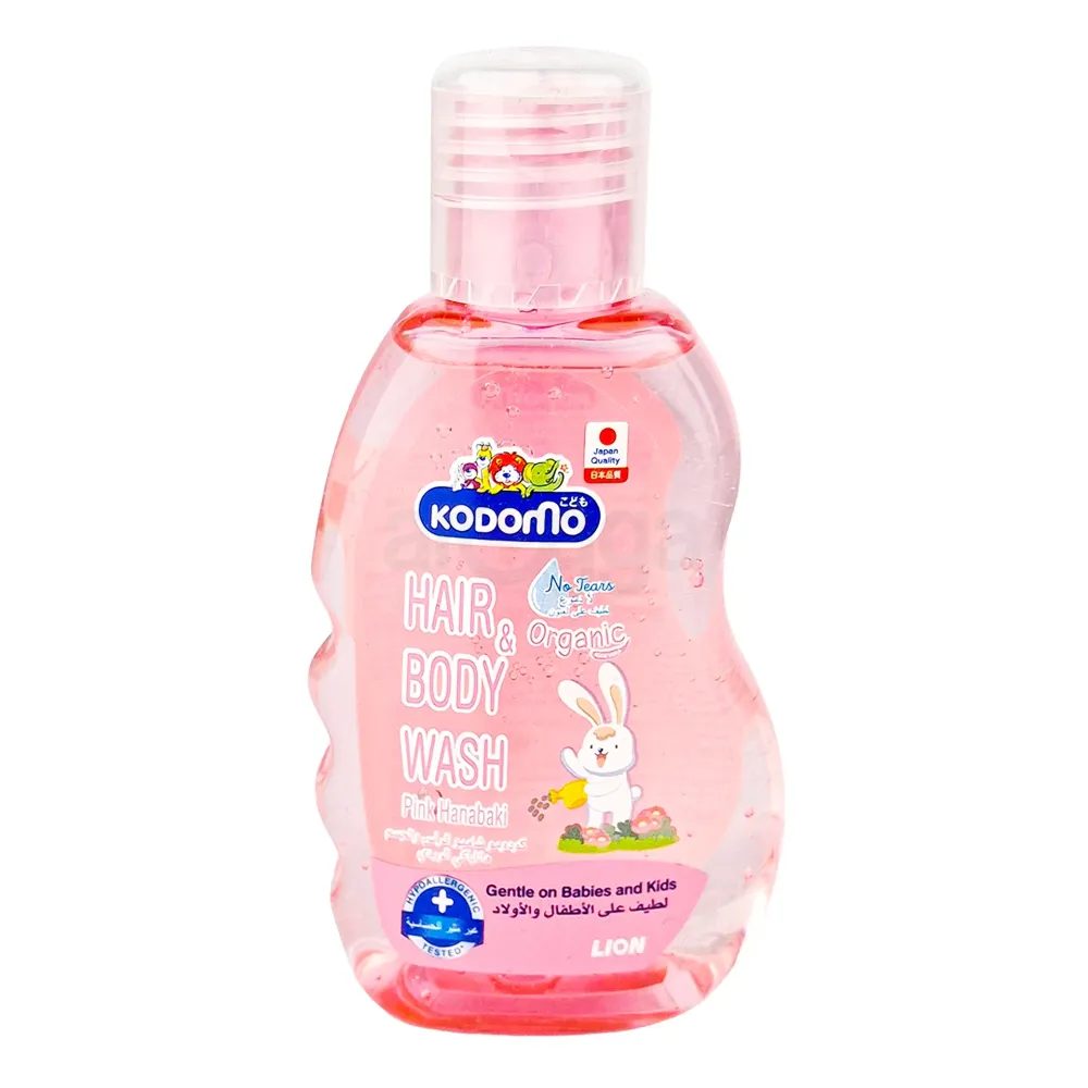 Kodomo Hair & Body Wash Pink Hanabaki for 0+ Kids 100ml  