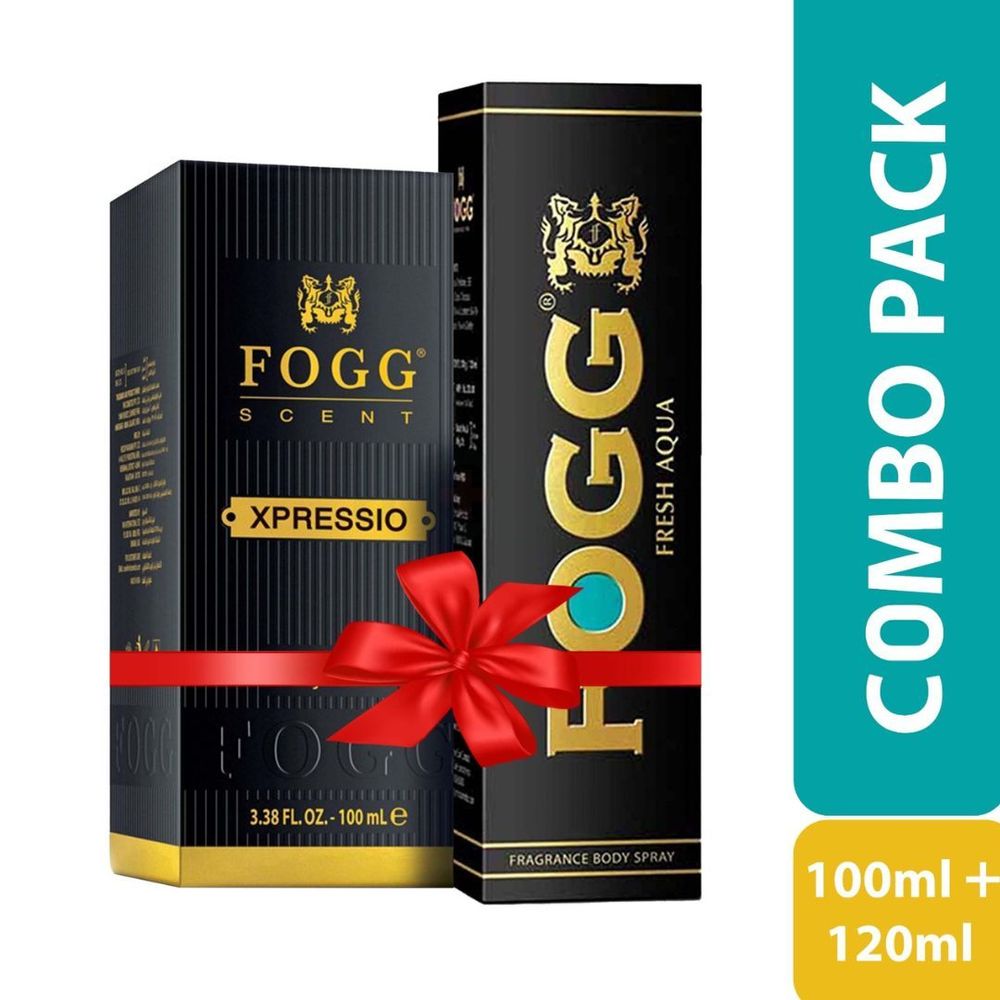 Buy 1 FOGG 100ml Xpressio Get 1 Fresh Aqua 120ml Free  