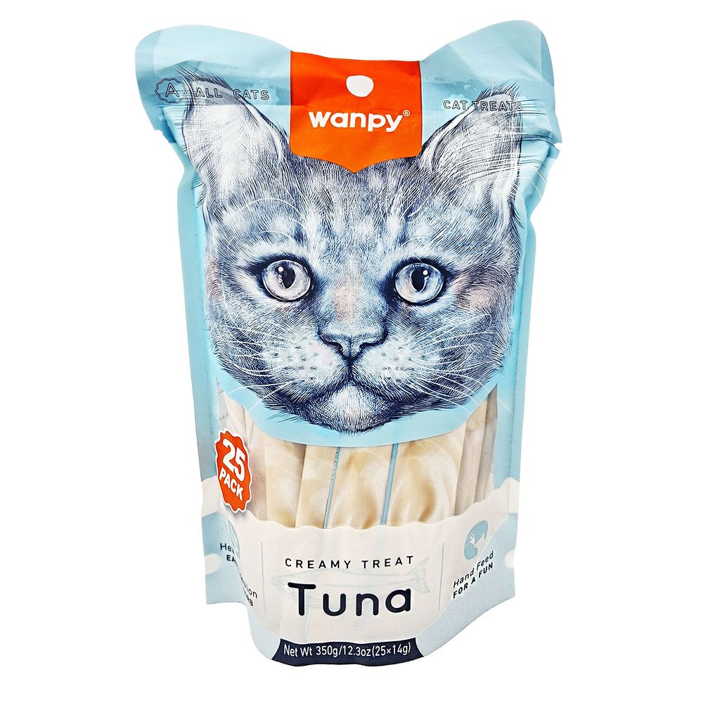 Wanpy Creamy Treat Tuna 25pc Pack*14gm (350gm)  