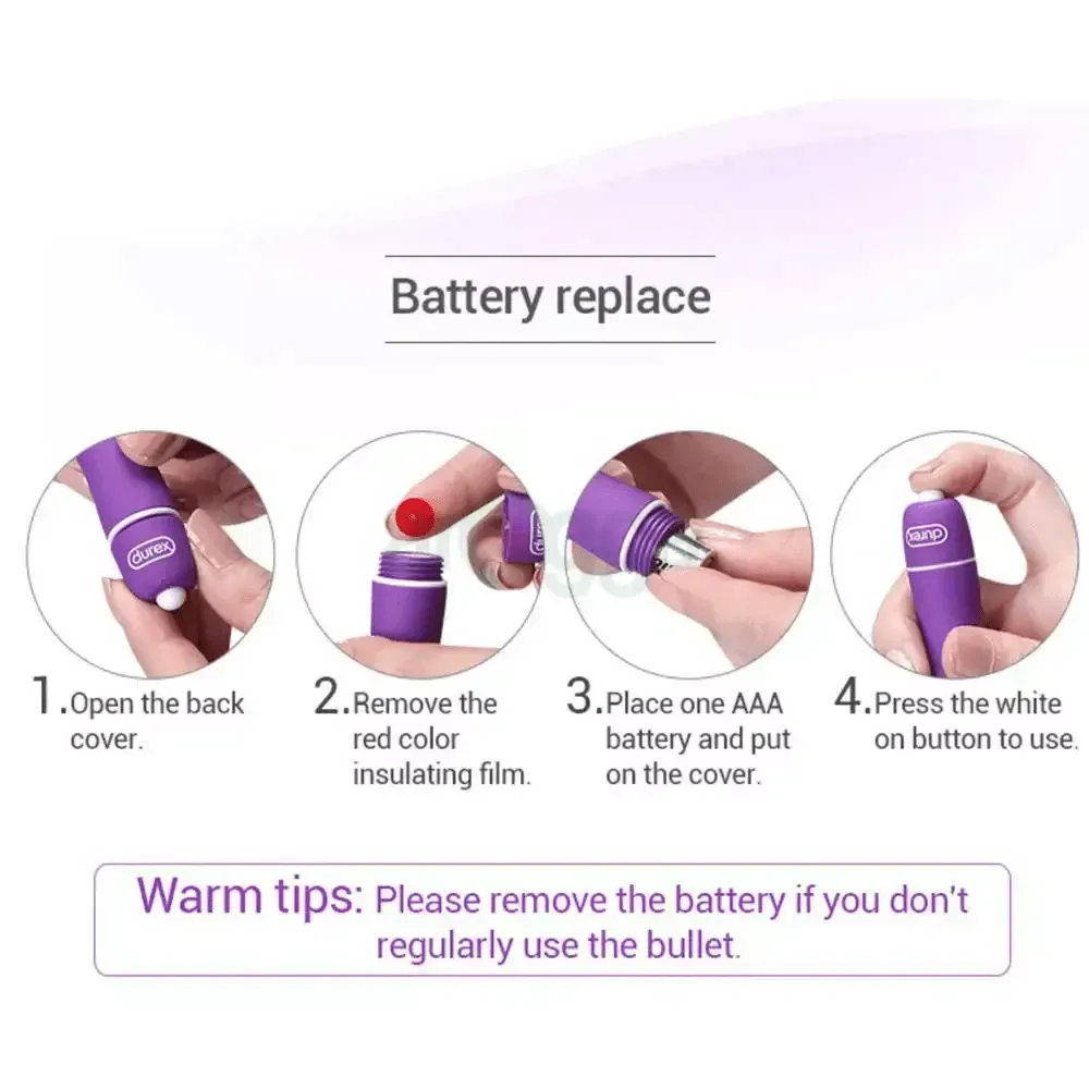 Durex Play Multi Speed Vibration Bullet (6.5+ inches)  