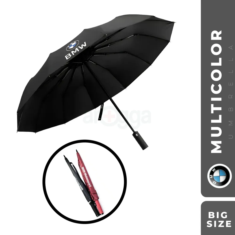 BMW Motorsport Umbrella Big Size Water Repellent Umbrella Assorted Color (Multicolor)  