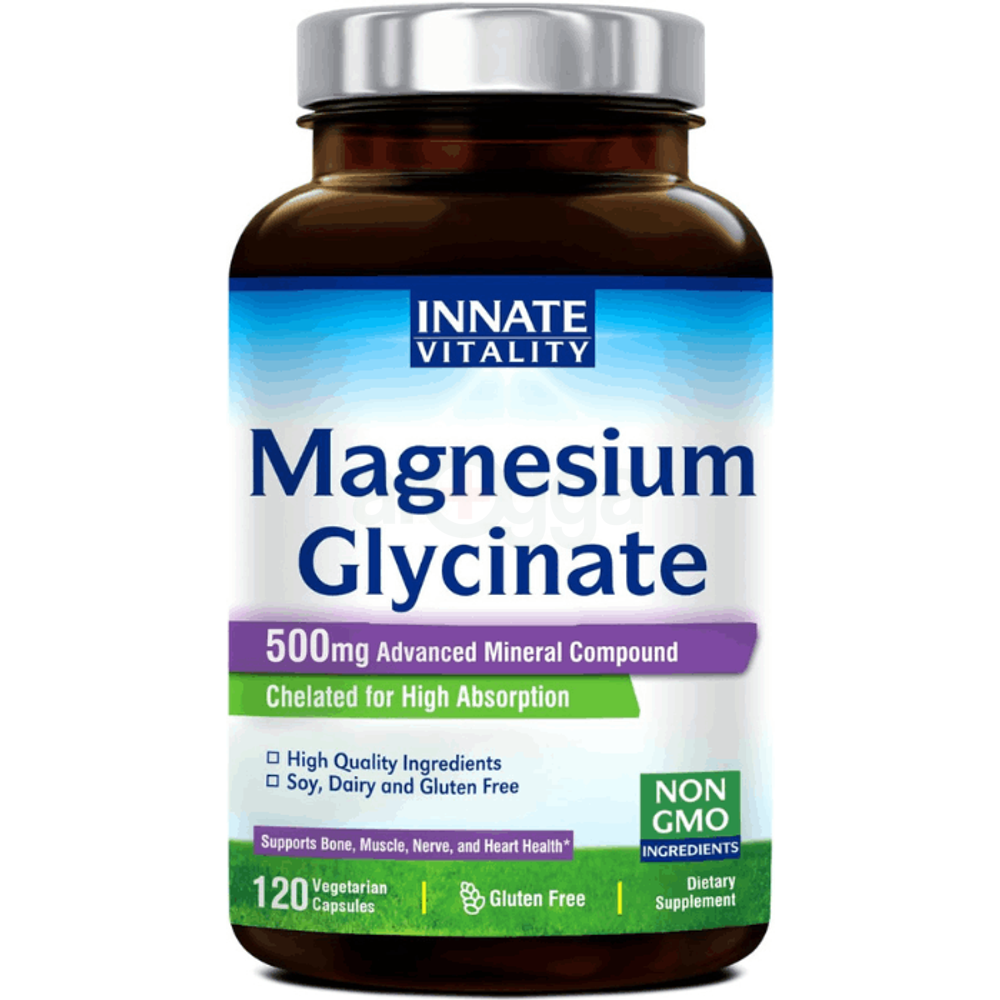 Innate Vitality Magnesium Glycinate 500mg	120 Vegan Capsules  