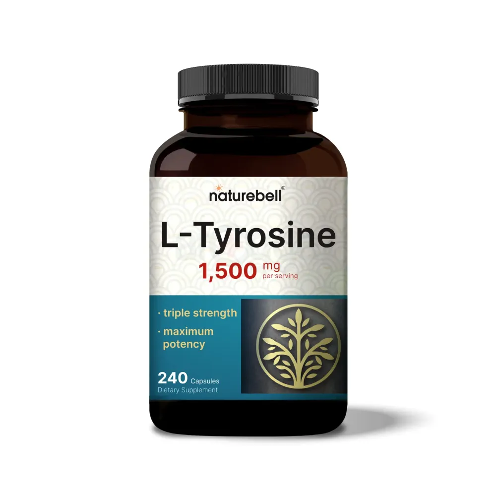Naturebell L Tyrosine Supplement, 1,500mg Per Serving, 240 Capsule  