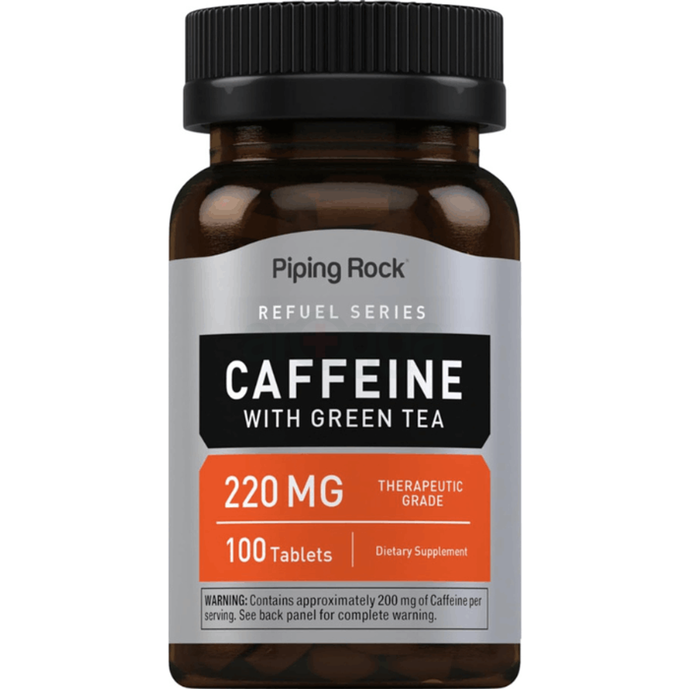 Piping Rock Caffeine Pills 200mg | 100 Tablets   