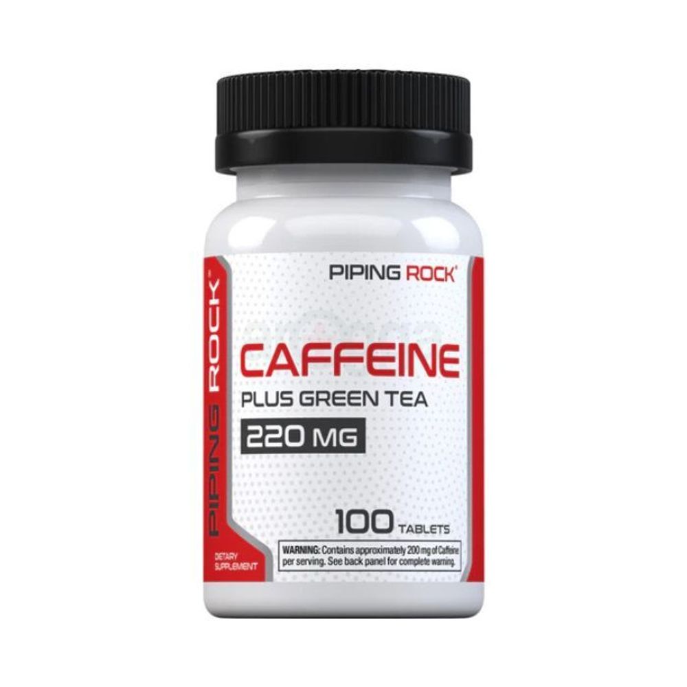 Piping Rock Caffeine Pills 220mg | 100 Tablets  