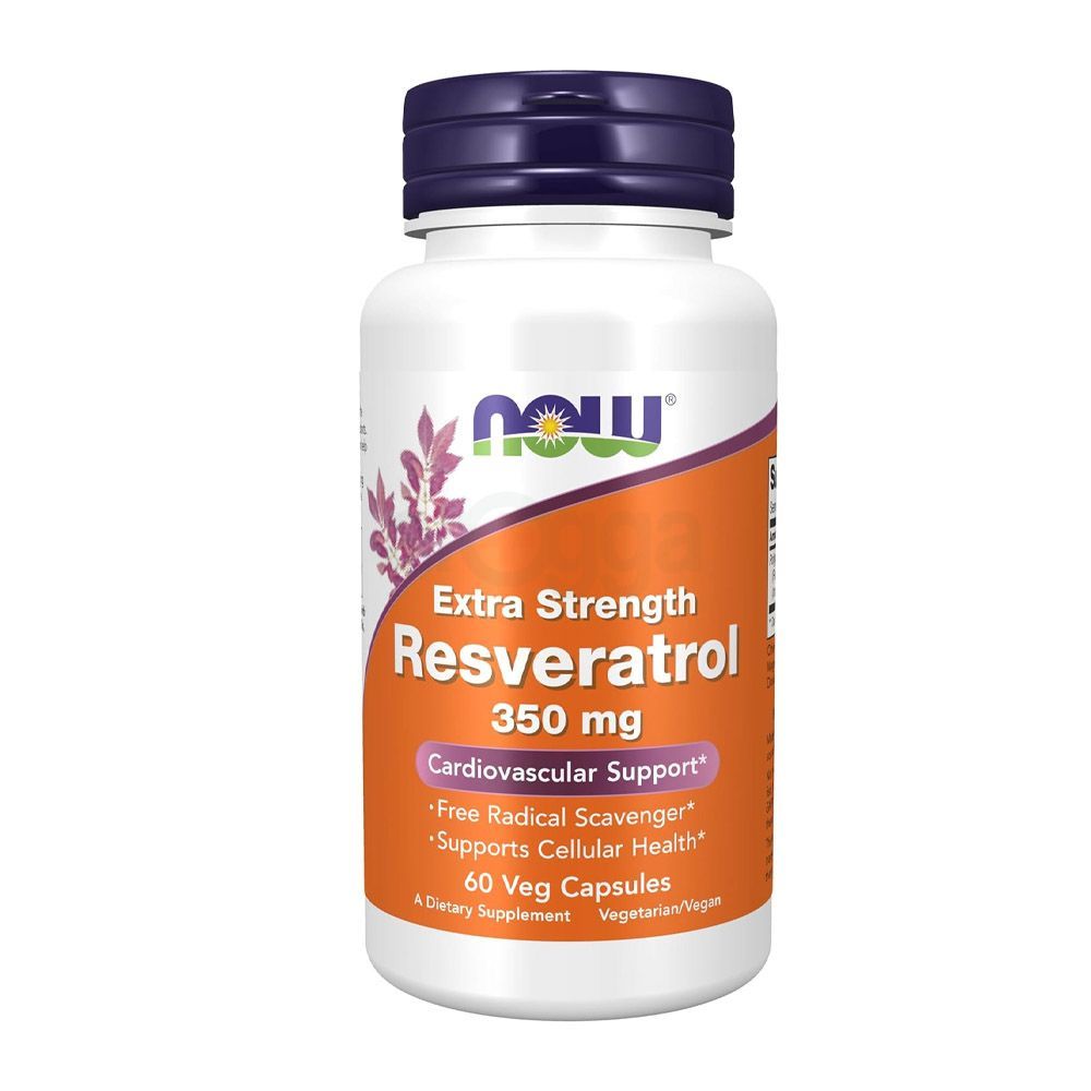 Now Foods Resveratrol, Extra Strength 350 mg 60 Veg Capsules  