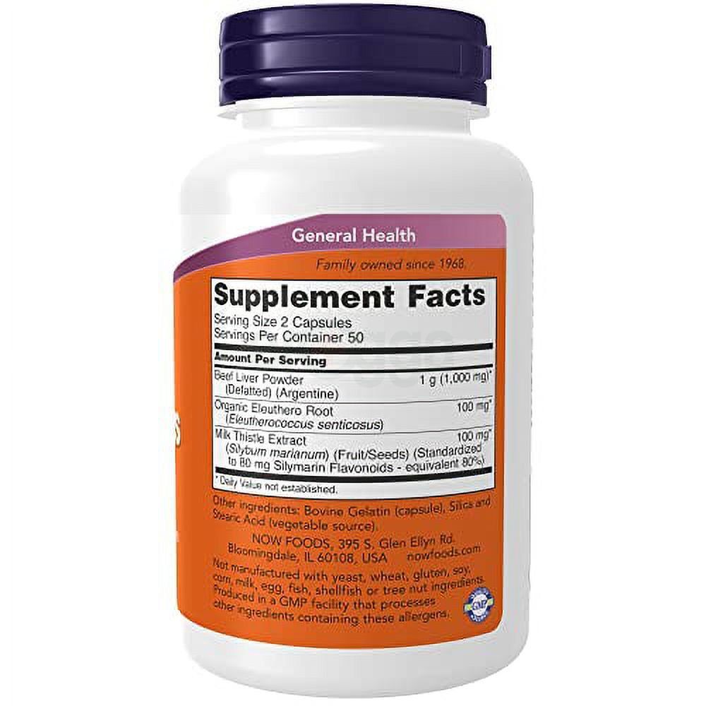 Now Liver Caps Supports Liver Health 100 Capsules  