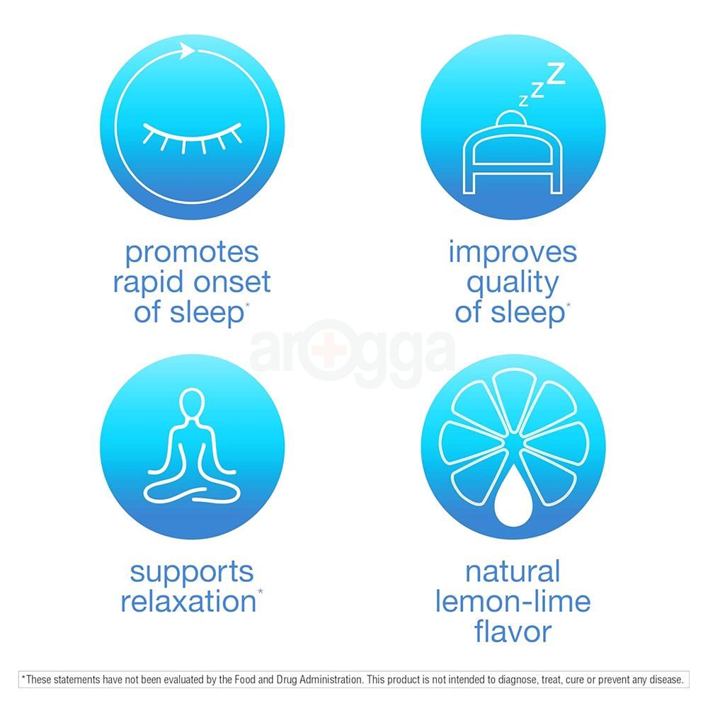 Youtheory Sleep Powder Lemon Lime Flavor Promotes Deep Restorative Sleep 172gm  