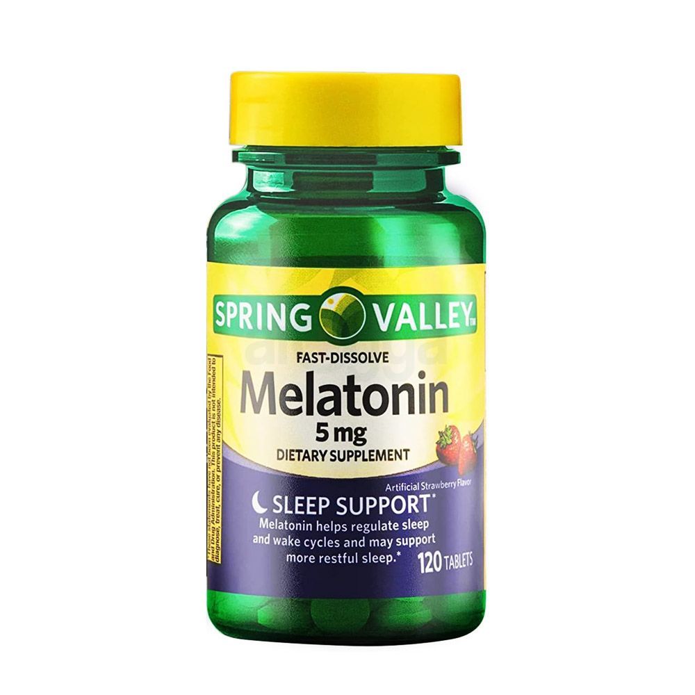 Spring Valley Fast Dissolve Melatonin 5mg Sleep Support Dietary Supplement 120 Tablets  