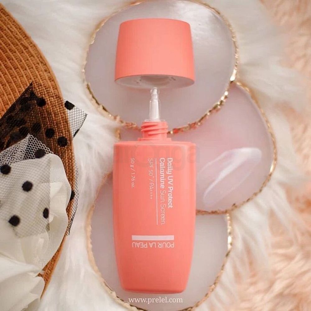 Pour La Peau Daily UV Protect Calamine Sun Screen (50g)  