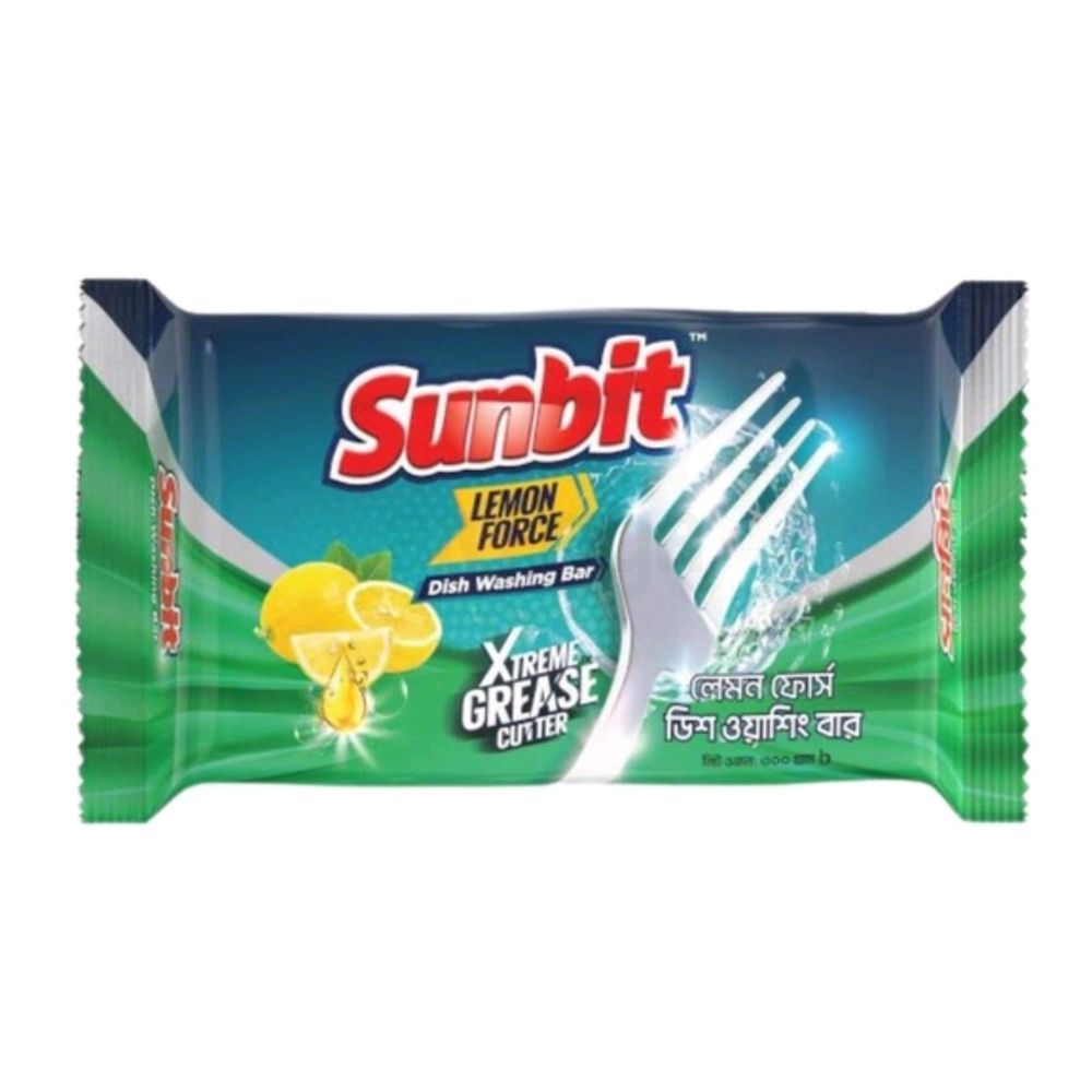 Sunbit lemon Force Dish Washing Bar 300g  