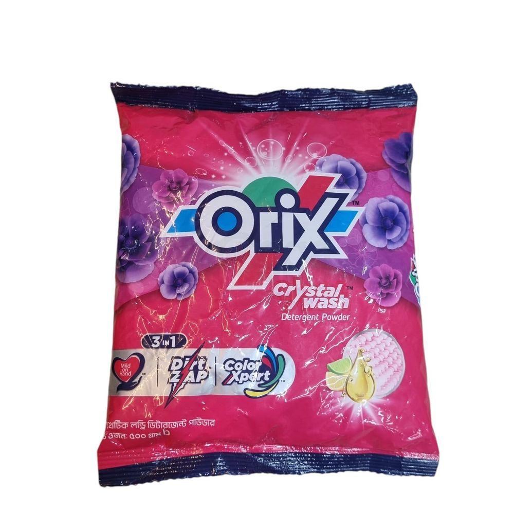 Orix Crystal Wash Detergent Powder 500g  