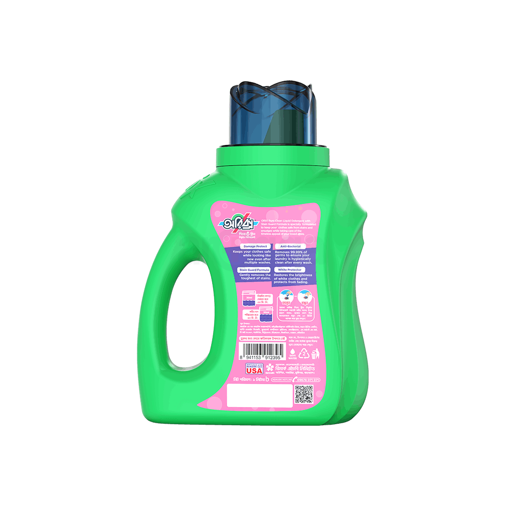 Orix Pure Clean Liquid Detergent Vanilla, Raspberry &  Lily 1L  