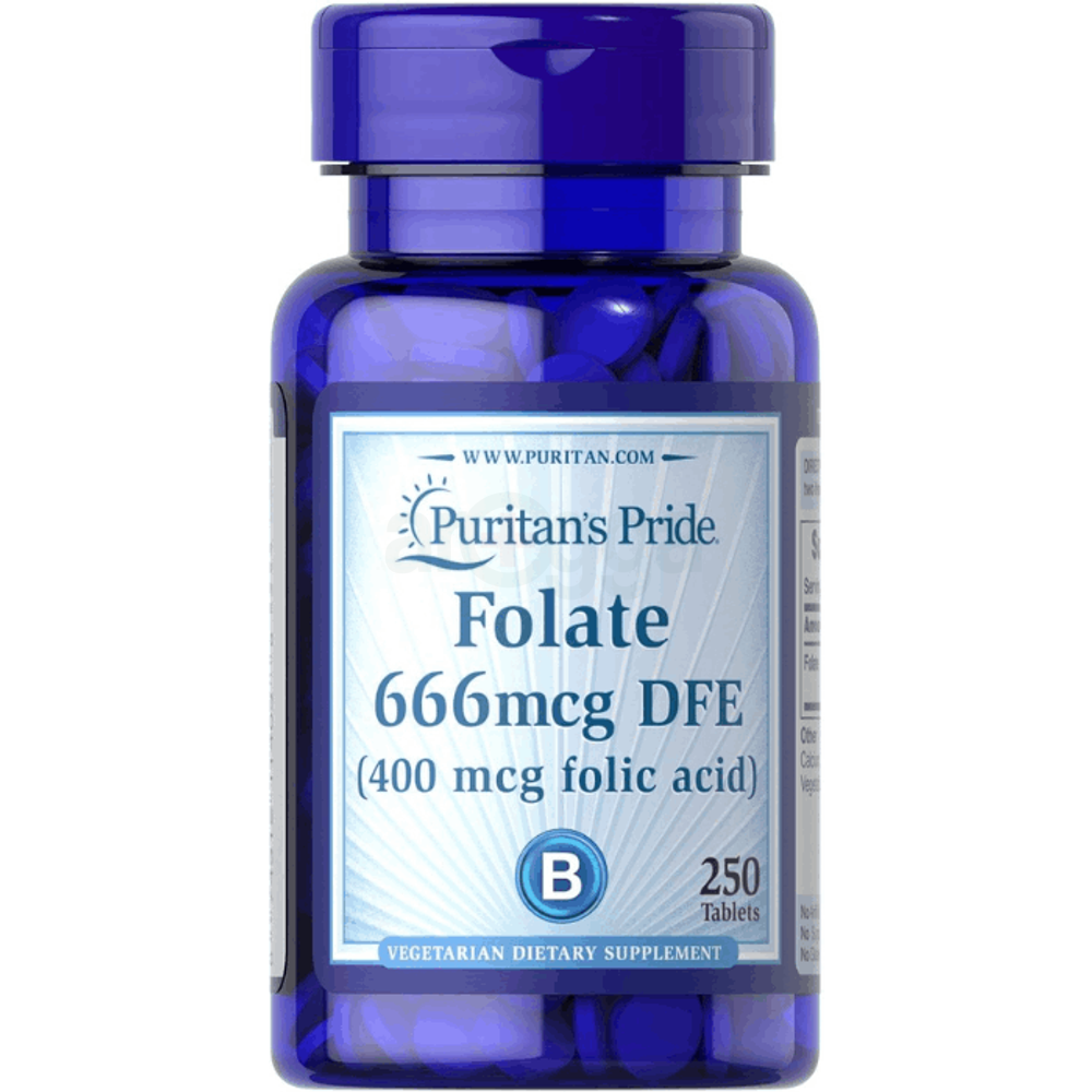 Puritan's Pride Folic Acid 400 mcg - 250 Tabs  