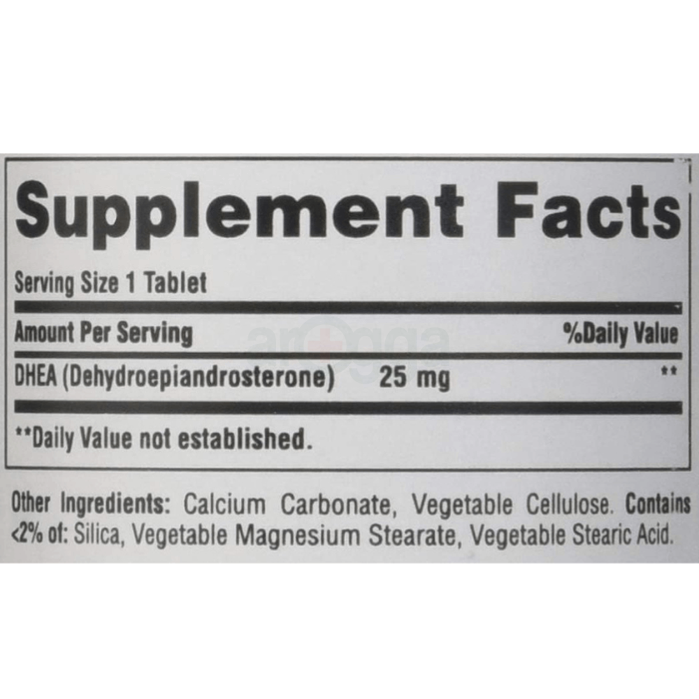 Puritan's Pride Dhea, 25 Mg 100 Tablets  