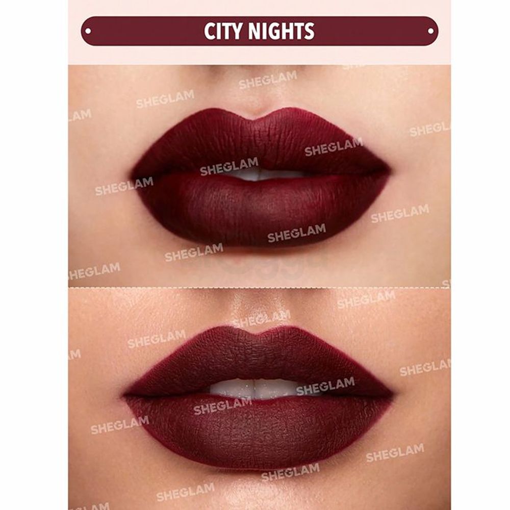 SHEGLAM Matte Allure Liquid Lipstick - City Nights  