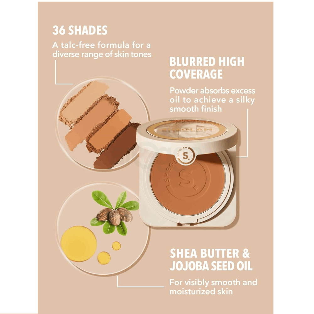 SHEGLAM Skin Focus High Coverage Powder Foundation - Shell  
