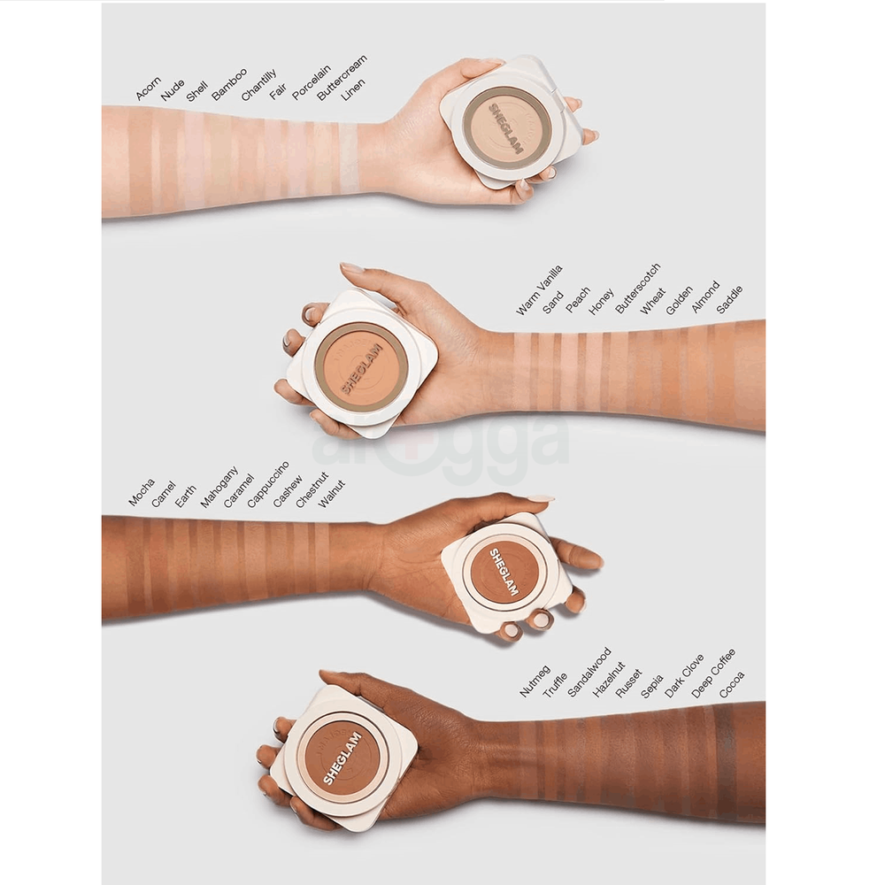 SHEGLAM Skin Focus High Coverage Powder Foundation - Shell  