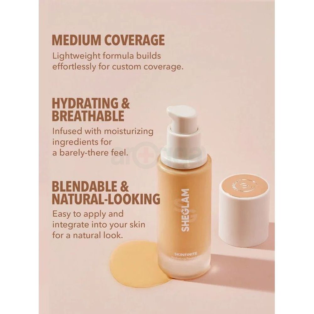 SHEGLAM Skinfinite Hydrating Foundation - Nude  