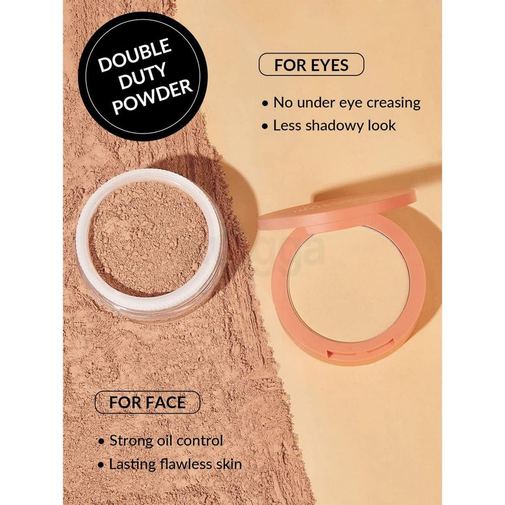 SHEGLAM Insta-Ready Face & Under Eye Setting Powder Duo - Toasted Almond  