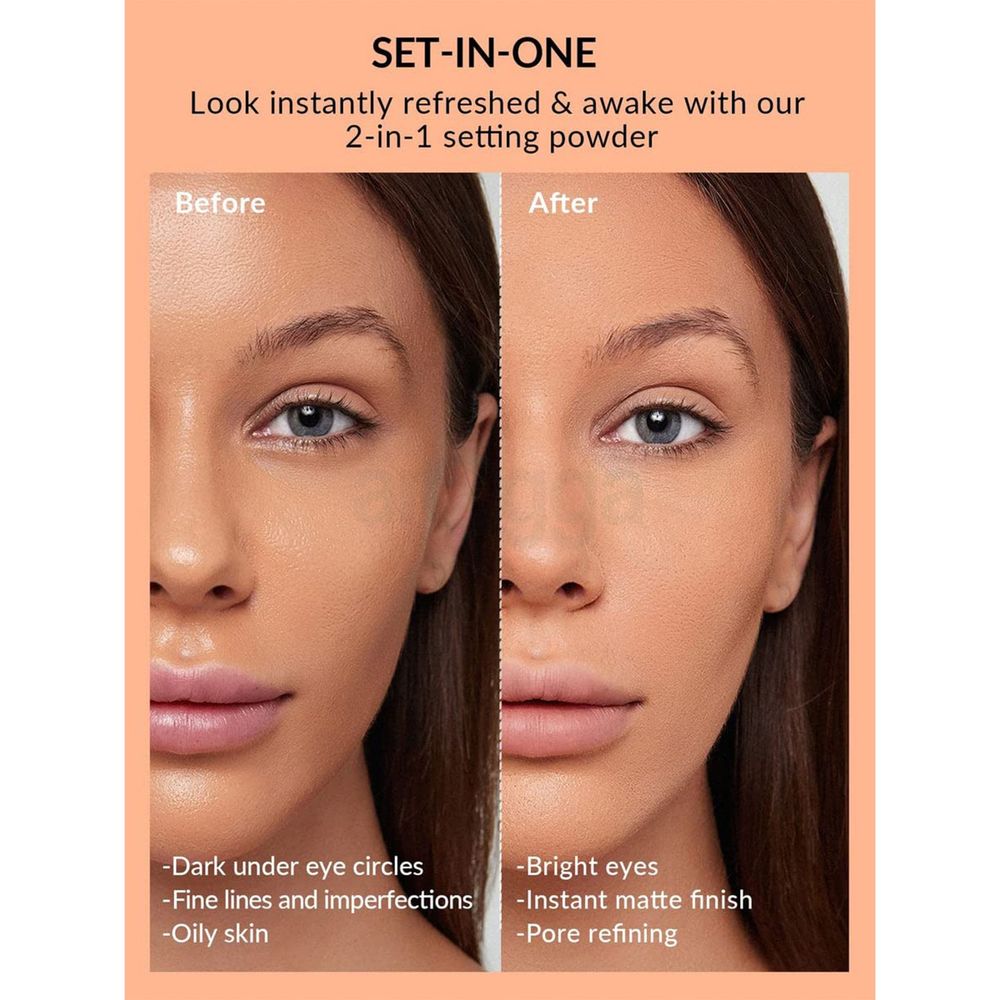 SHEGLAM Insta-Ready Face & Under Eye Setting Powder Duo - Toasted Almond  