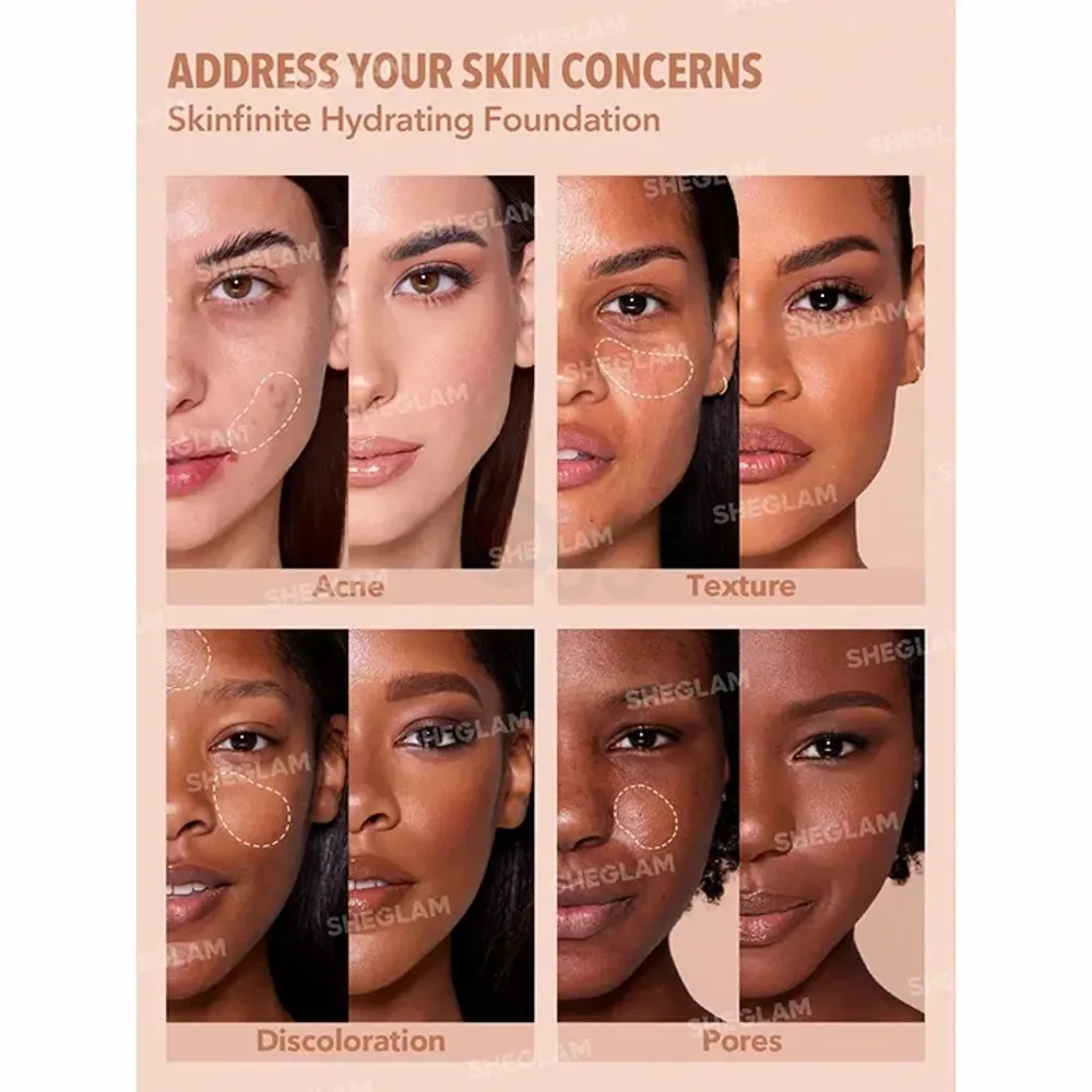SHEGLAM Skinfinite Hydrating Foundation -  Warm Vanilla  