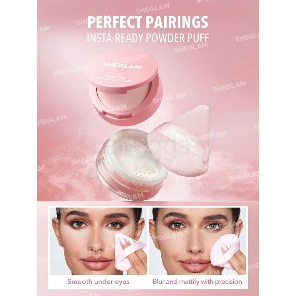 SHEGLAM Insta-Ready Face & Under Eye Setting Powder Duo - Bubblegum  