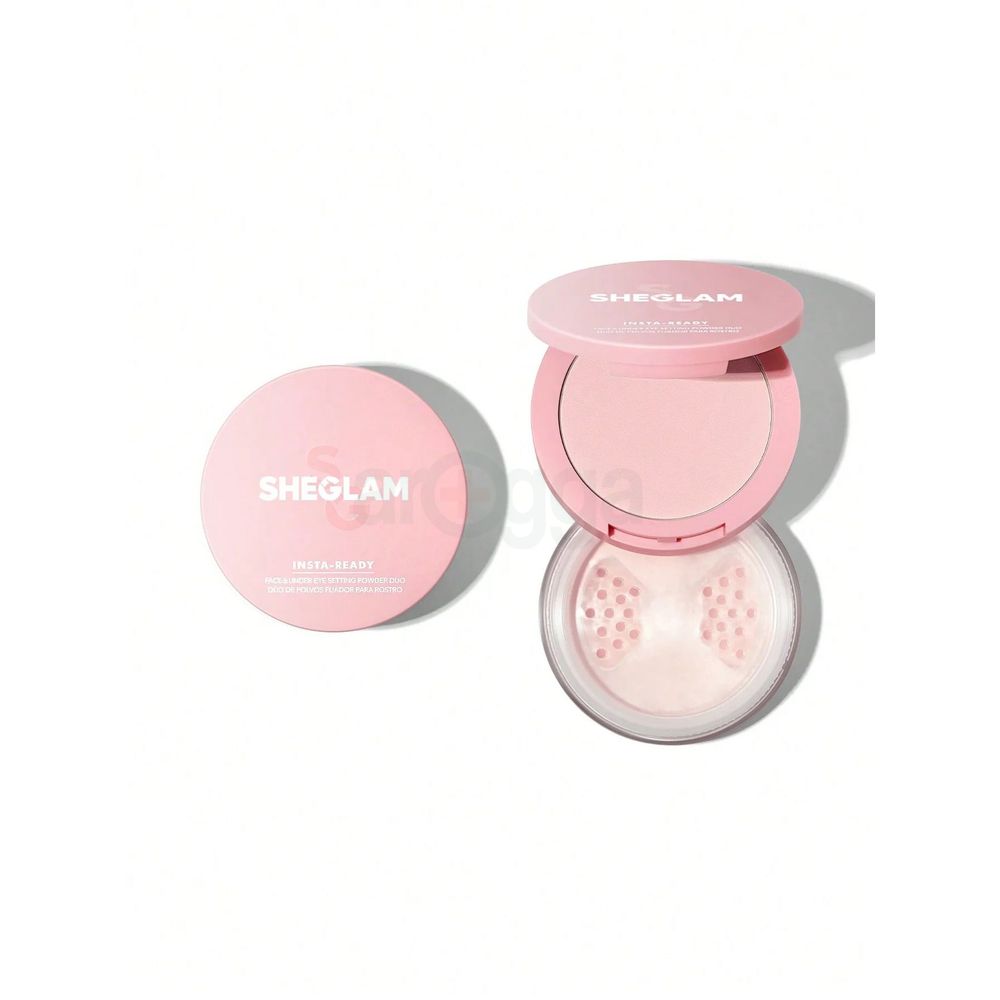 SHEGLAM Insta-Ready Face & Under Eye Setting Powder Duo - Bubblegum  