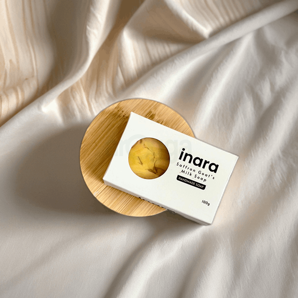 Inara Saffron Goat's Milk Soap (Handmade) 100g  