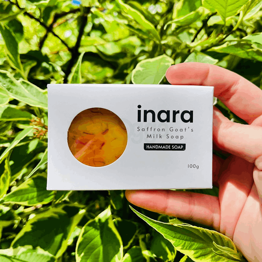 Inara Saffron Goat's Milk Soap (Handmade) 100g  