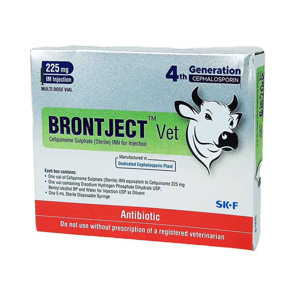 Brontject Vet 225mg IM Injection  