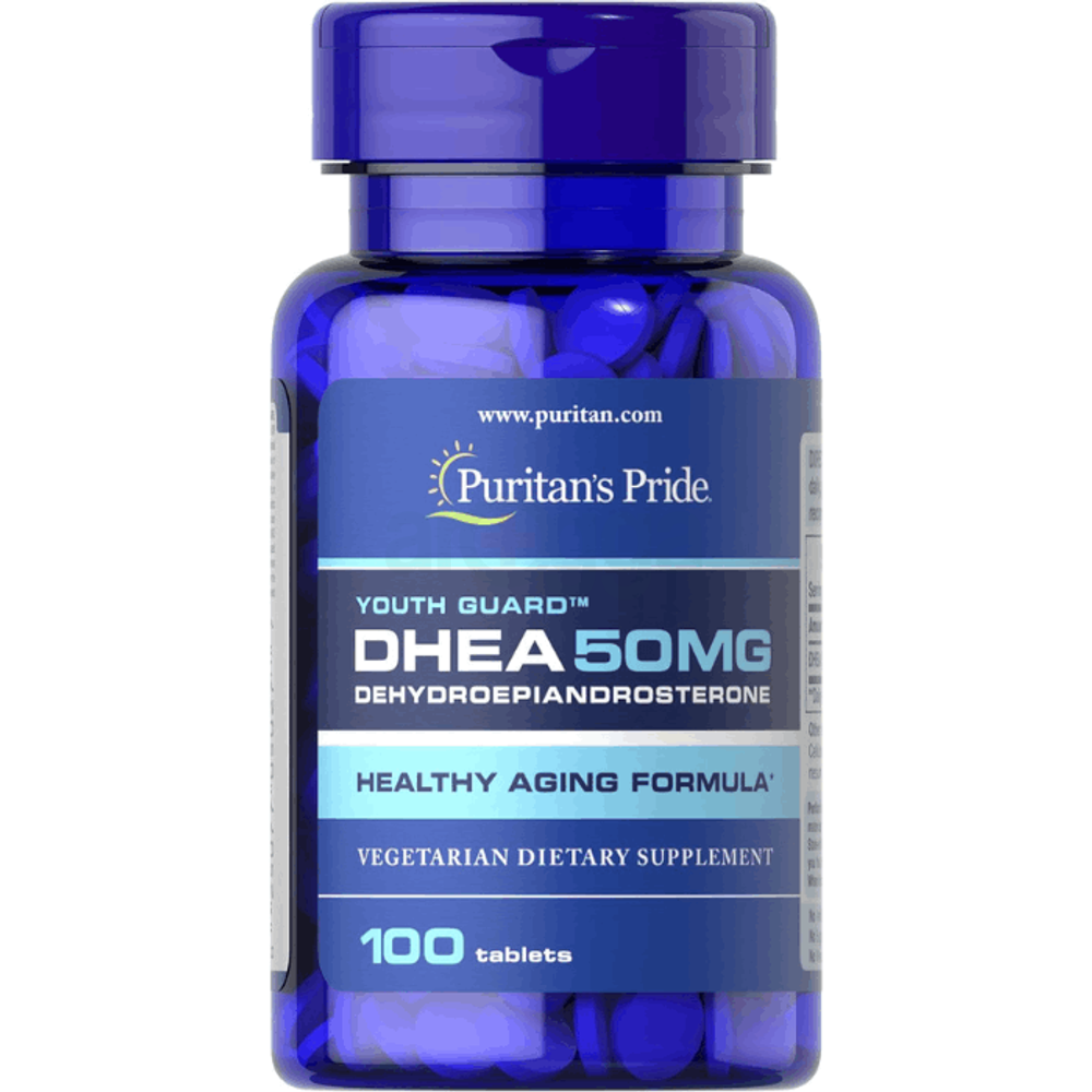 Puritan's Pride Youth Guard Dhea Healthy Aging Formula 50mg 100 Tablets  