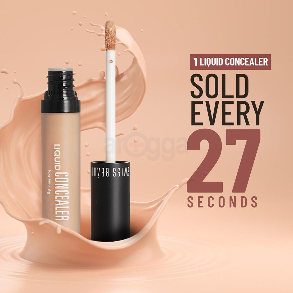 Swiss Beauty Liquid Concealer 04 - Medium Beige  