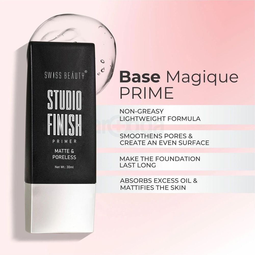 Swiss Beauty Studio Finish Matte & Poreless Primer  