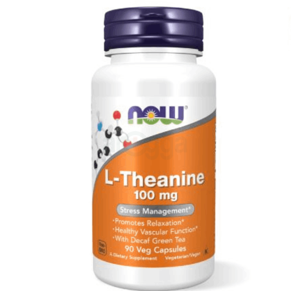 NOW L-Theanine 100mg Stress Management 90 Capsules  