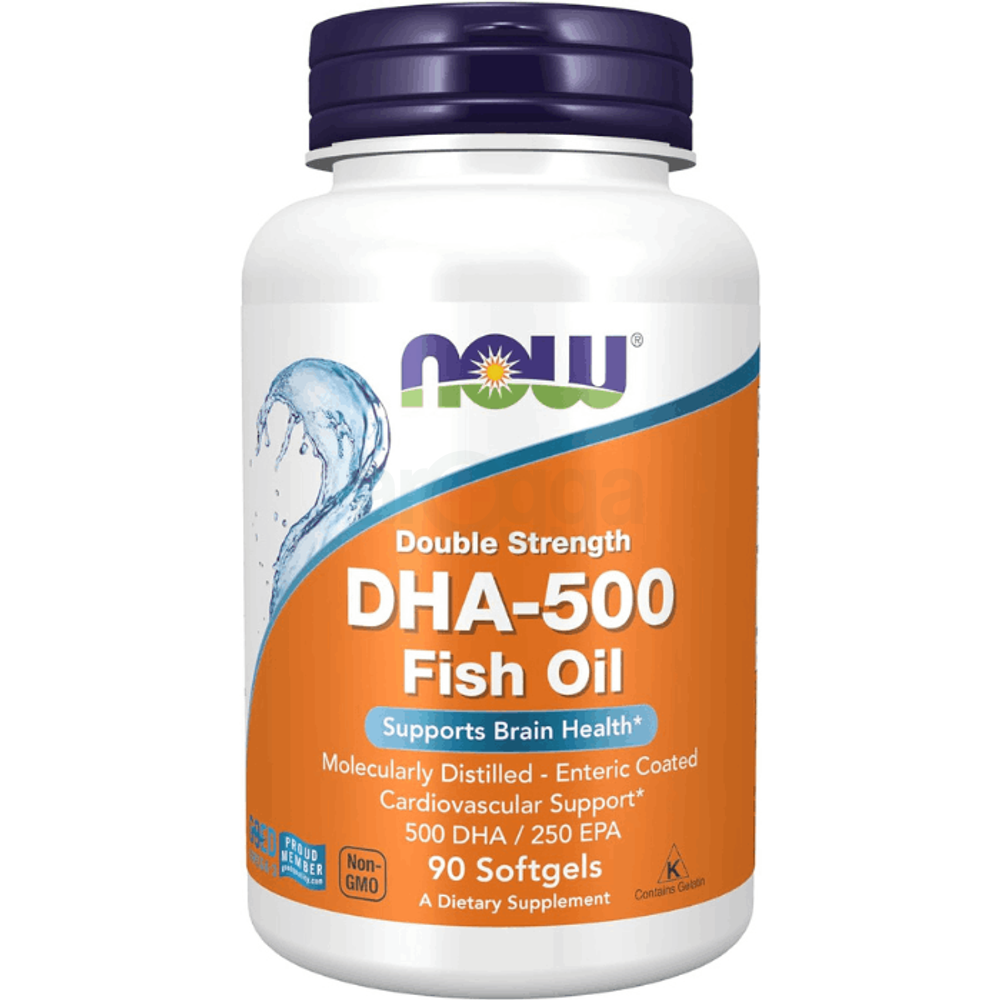 NOW Foods Supplements, DHA-500 with 250 EPA, Supports Brain Health*, 90 Softgels  