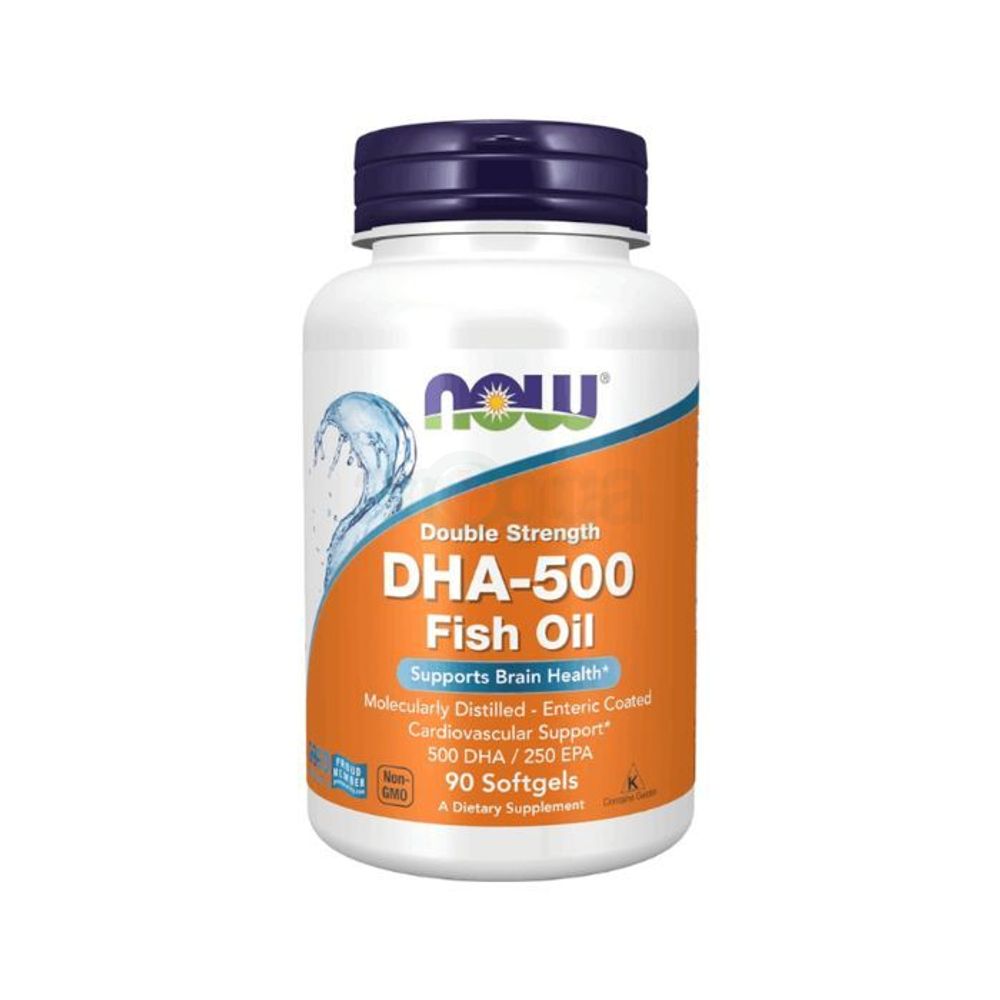 NOW Foods Supplements, DHA-500 with 250 EPA, Supports Brain Health*, 90 Softgels  