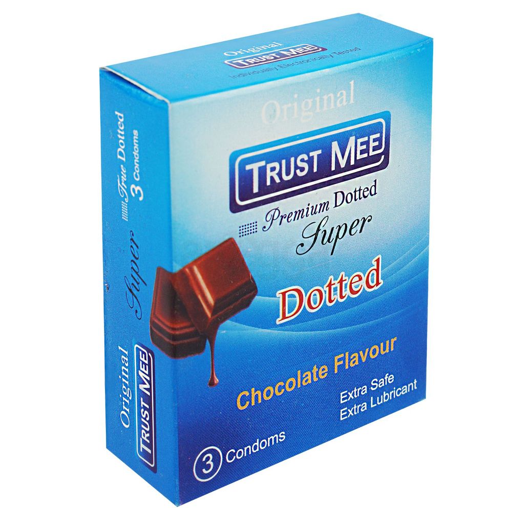 Trust Mee Chocolate Extra Time Condom - 3Pcs  