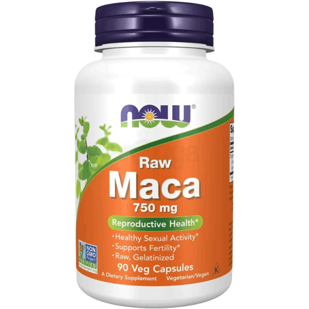NOW Foods Supplements, Maca 750 mg Raw, Reproductive Health*, 90 Veg Capsules  