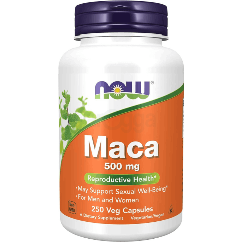 NOW Foods Supplements, Maca 500 mg, For Men and Women, 250 Veg Capsules  