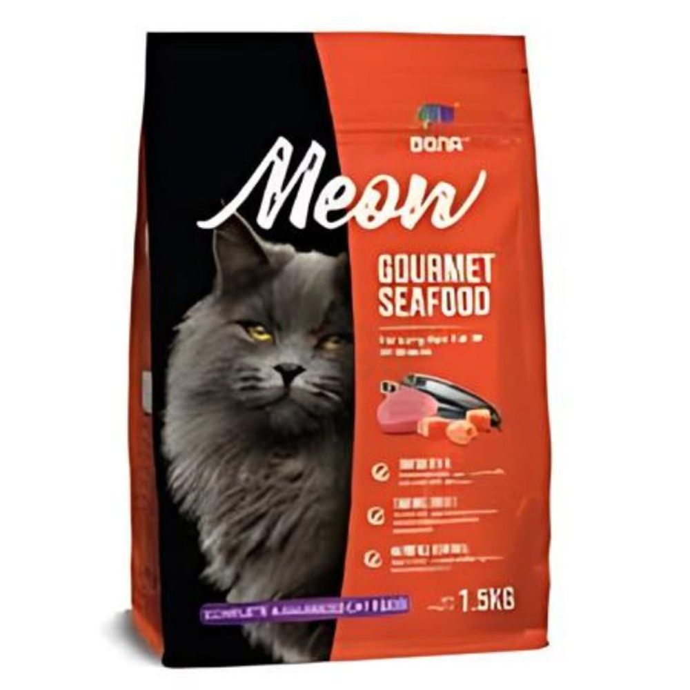 Bona Meow Cat Food Gourmet Seafood 1.5KG  