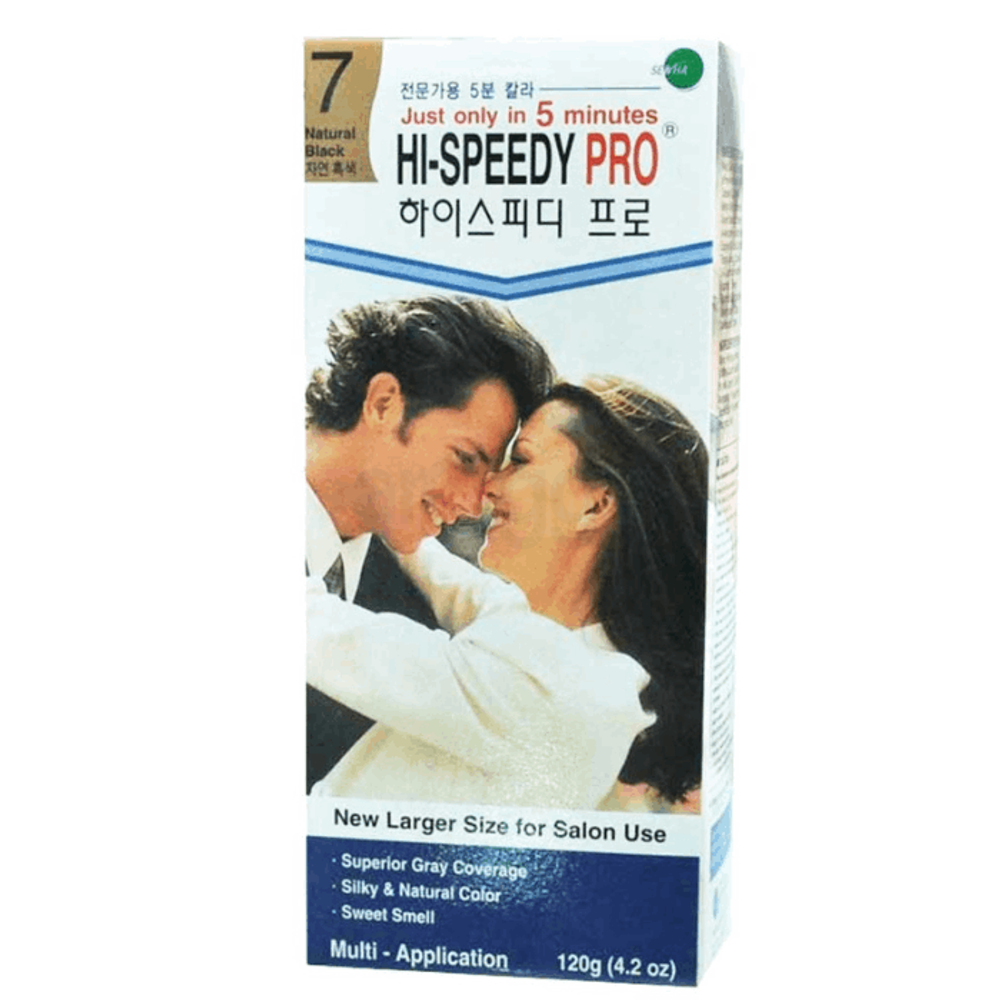 Hi-Speedy Pro 7 Natural Black Hair Color Cream-120gm  