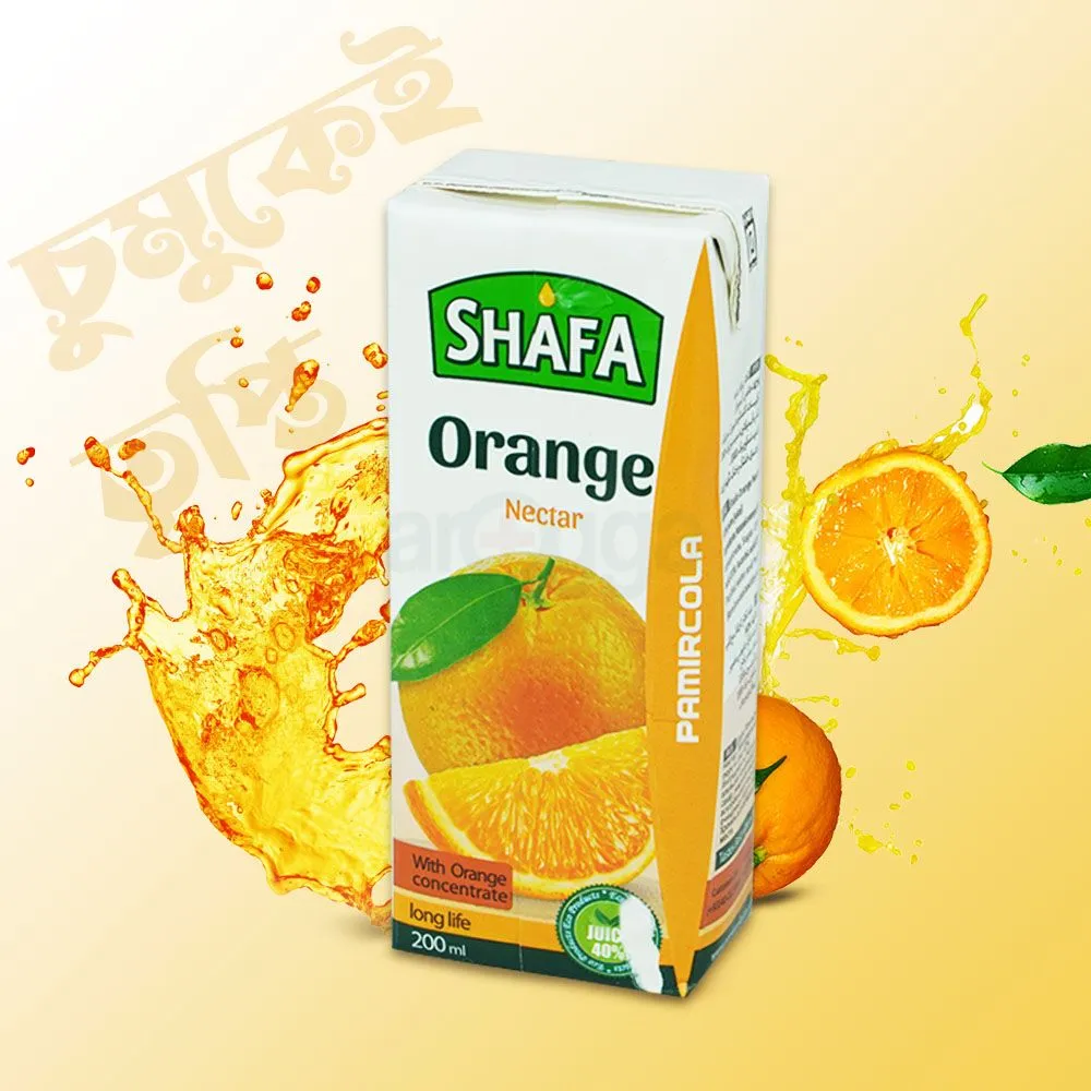 Shafa Natural Nectar – Orange 200ml  