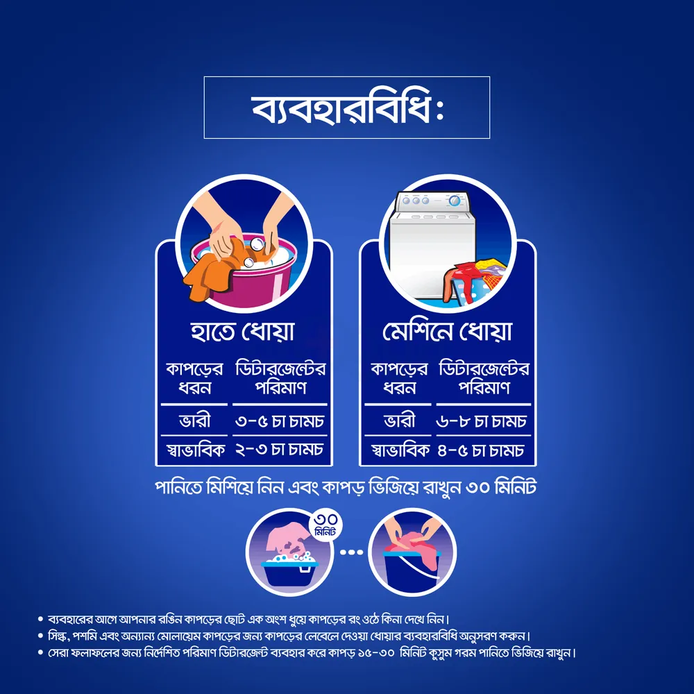 Surf Excel Synthetic Laundry Detergent Powder 500g  