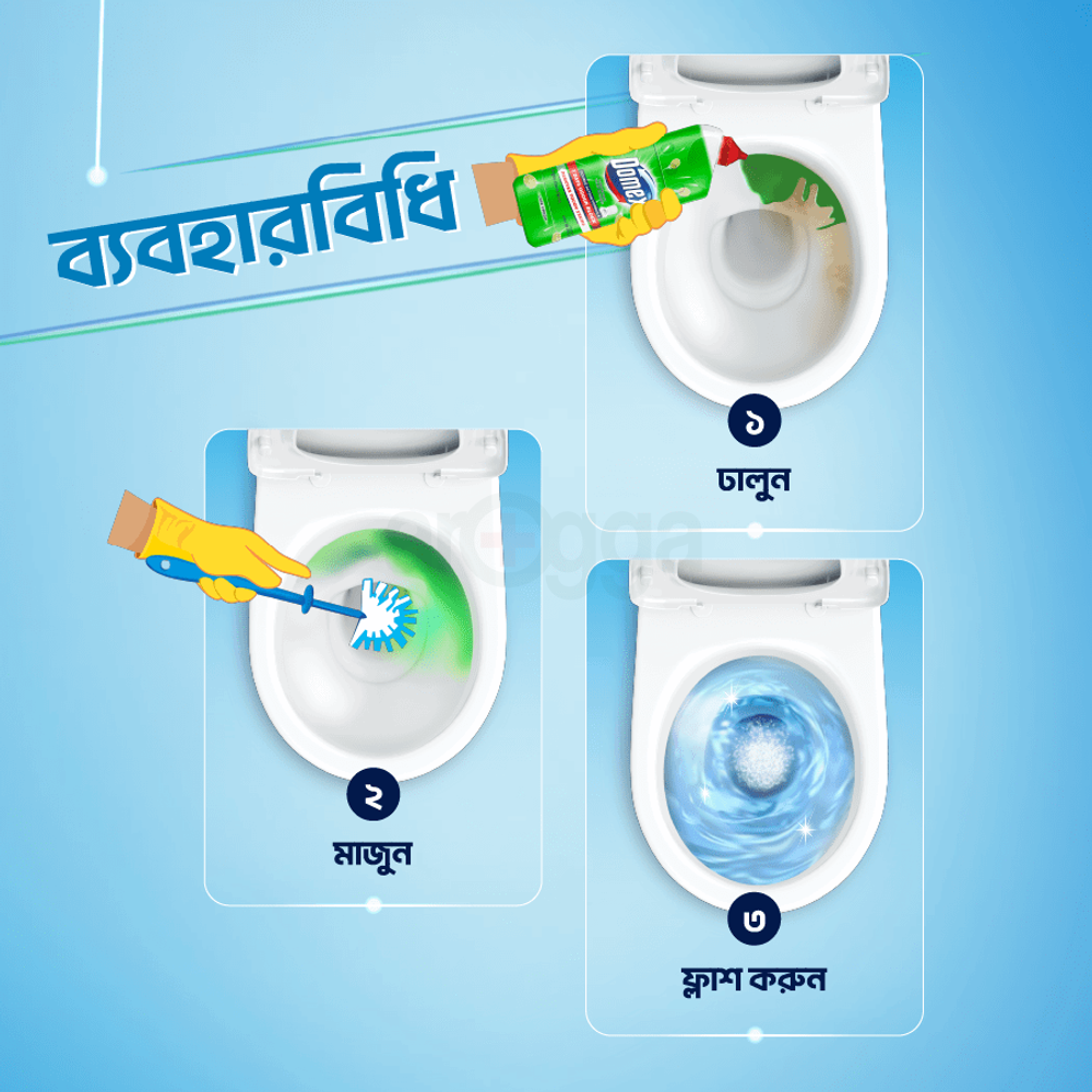 Domex Toilet Cleaning Liquid Lime Fresh 750ml  