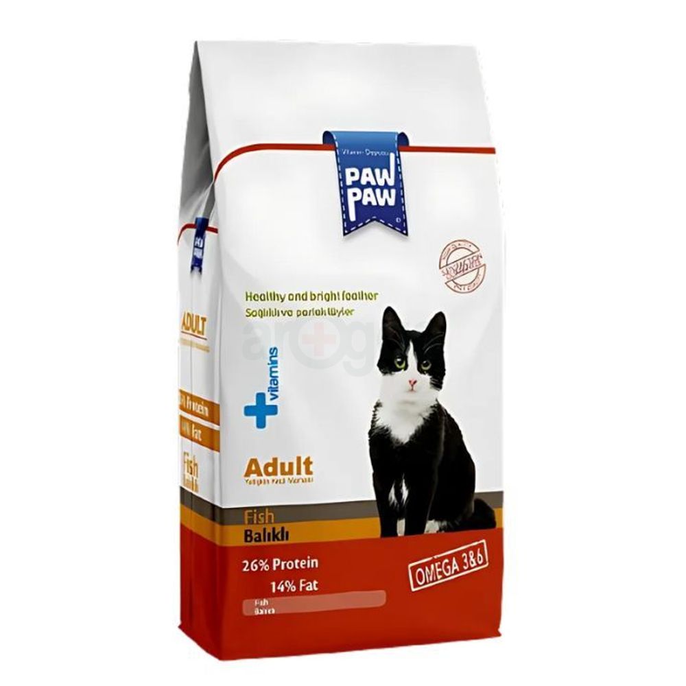 Paw Paw Adult Dry Cat Food Fish 500gm
  