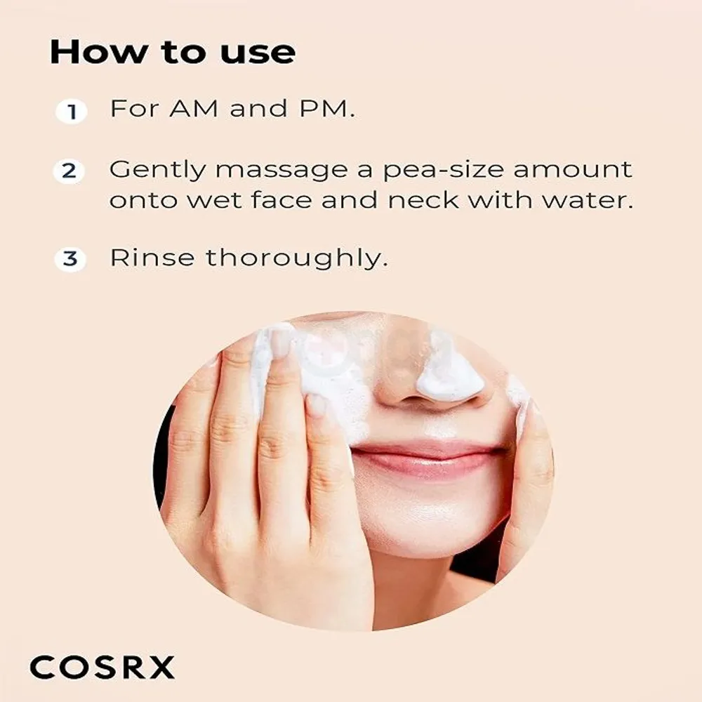 Cosrx Calming Foam Cleanser with Salicylic Acid and Centellac RX  