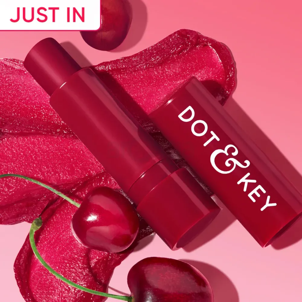 Dot and Key Barrier Repair Hydrating Tinted Lip Balm SPF 50 PA+++ Cherry Crimson  