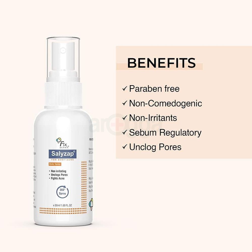 Fixderma Salyzap Acne Body Spray  